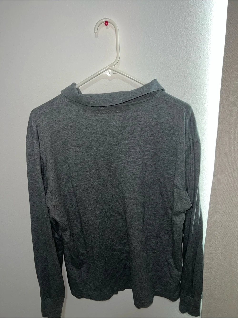Ralph Lauren Long Sleeve Polo Shirt - Heather Gray